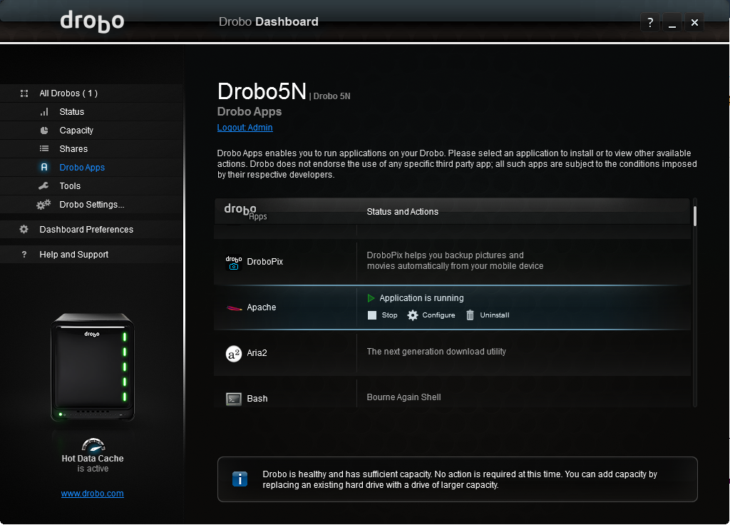 Drobo Dashboard 2016 10 02 13 58 12