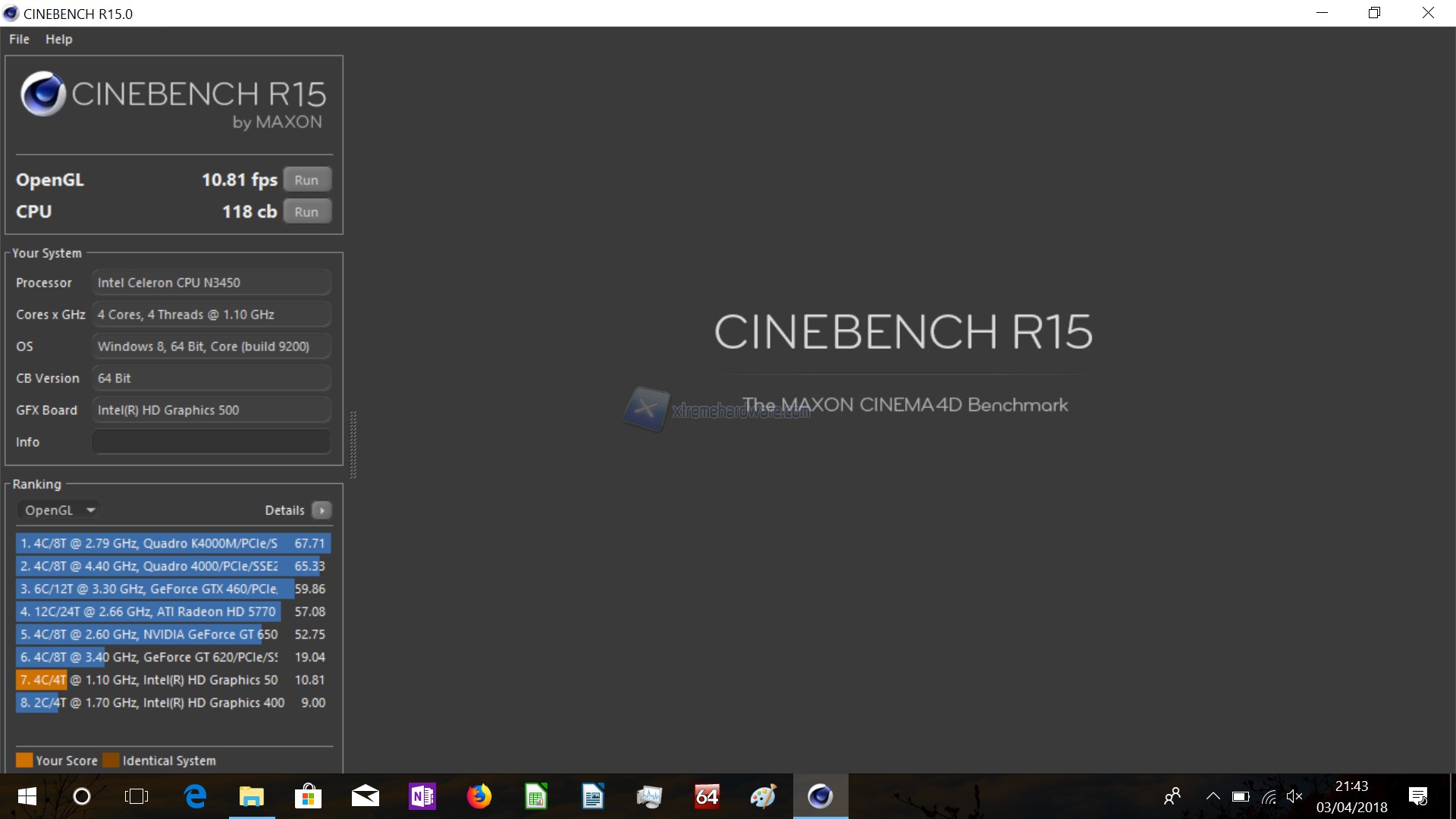 CINEBENCH GPU